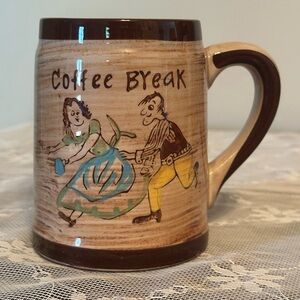 Vintage ‘Coffee Break’ Mug by Del Coronado Mascó